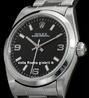 Rolex Oyster Perpetual 31 Oyster Bracelet Black Arabic 3-6-9 Dial 77080